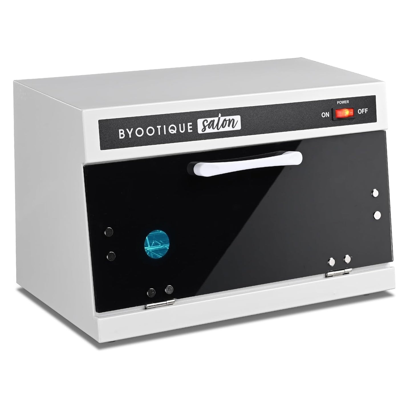 BYOOTIQUE 13L Nail Tool Cleaning Machine - Electric Towel Cabinet with Blue Light for Manicure & Spa | Home Metal Tools