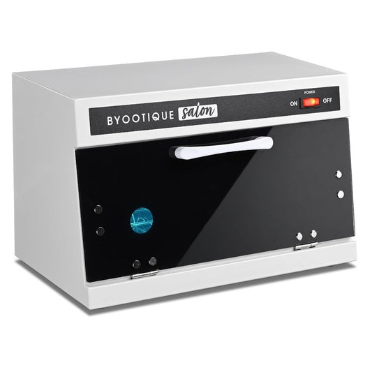 BYOOTIQUE 13L Nail Tool Cleaning Machine - Electric Towel Cabinet with Blue Light for Manicure & Spa | Home Metal Tools