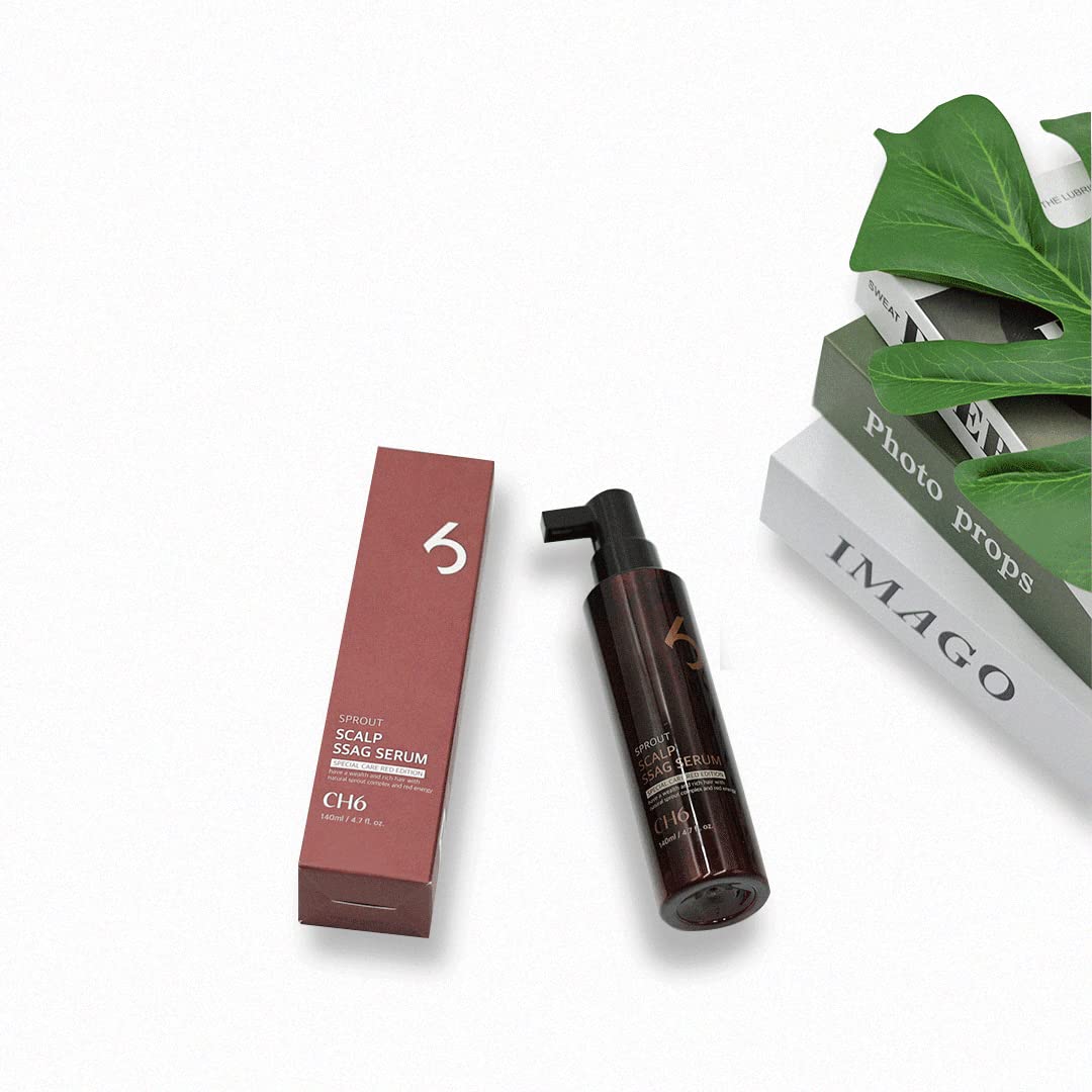 CH6 Scalp Ssag Serum Red Edition Hair Regrowth and Thinning Recover Condition Strengthen Root Antioxydant Sprout Extracts 140ml