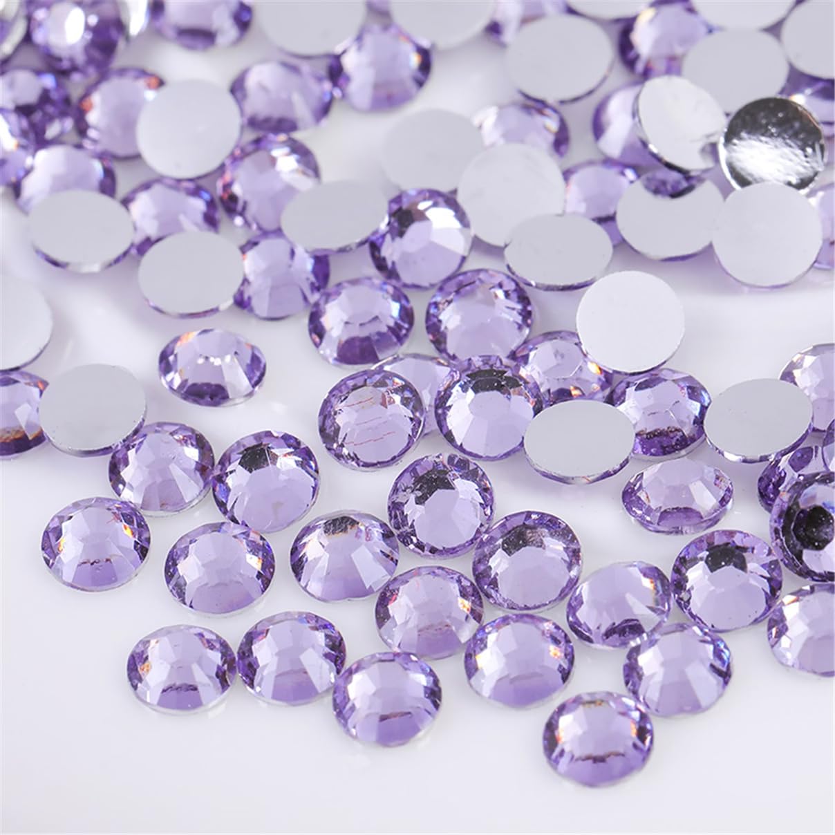 Flatback Rhinestones - 3000 Pieces SS6 2mm Clear Glass Gems for Nail Art | Aqua Blue
