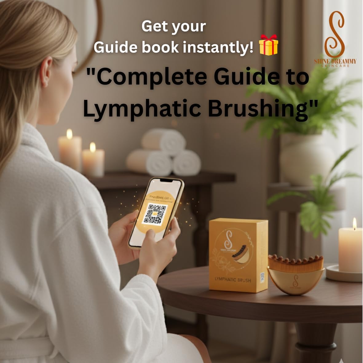 Lymphatic Contour Face Brush - Anti-Puffiness & Detox Tool for Facial Sculpting | Gua Sha Massage Tool for Neck & Chin