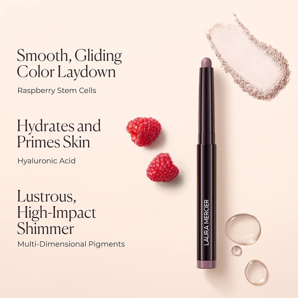 Laura Mercier Caviar Stick Cream Eyeshadow: Shimmer and Matte Finishes, 24HR Wear, Long Lasting, Rich Color, Easily Blendable and Buildable, Waterproof, Hyaluronic Acid Infused
