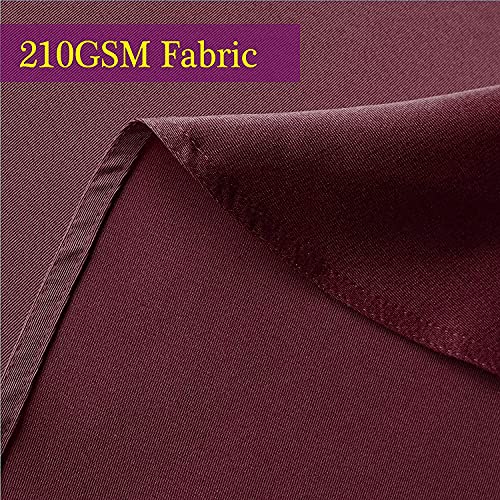 Burgundy Rectangle Tablecloth 210GSM | Waterproof Holiday Cover
