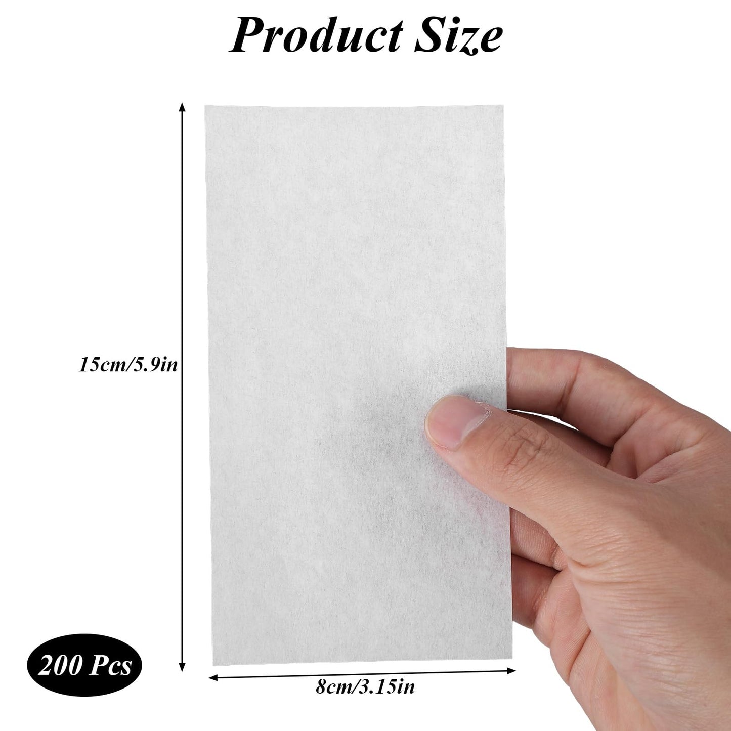 200 Pcs Perm Papers, Disposable End Papers for Hair Perm, High Temperature Resistance Hair Wrap Paper, Curling Paper Styling Accessories for for Home Salon Cold and Hot Perms(5.9 x 3.15 Inch)