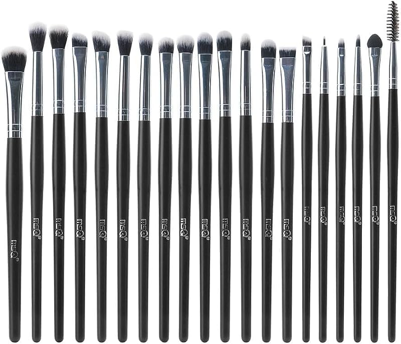 MSQ 20-Piece Pro Eyeshadow Brush Set for Eye Makeup