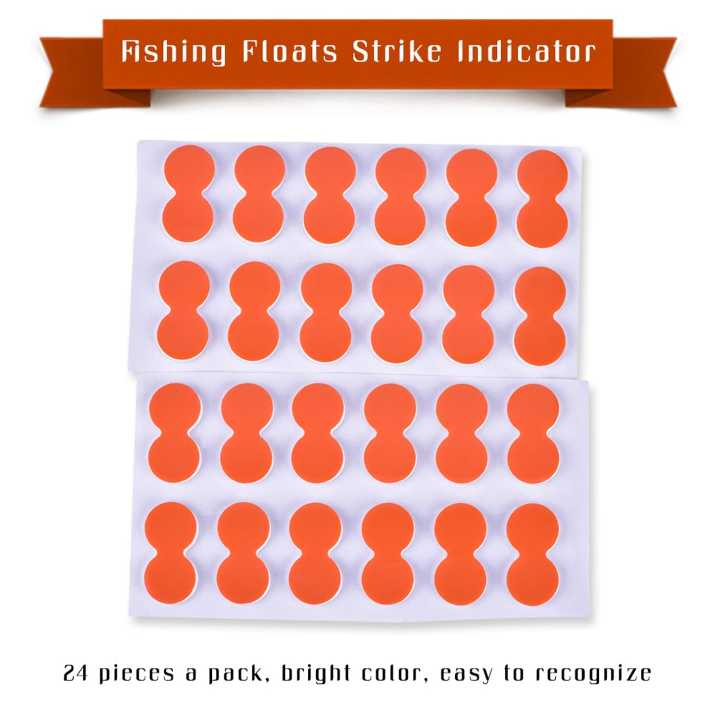 Cunyuer Strike Indicators Fly Fishing, 24 PCS EVA Fly Fishing Floats, Pinch-on-Floats Trout Floats Fly Fishing Accessories