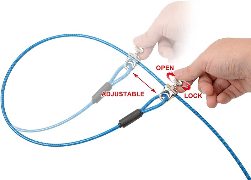Furzone Dog Durable Bathing Grooming Shower Restraint Heavy Duty Bath Tether Leash with Suction Cup Dogs Blue