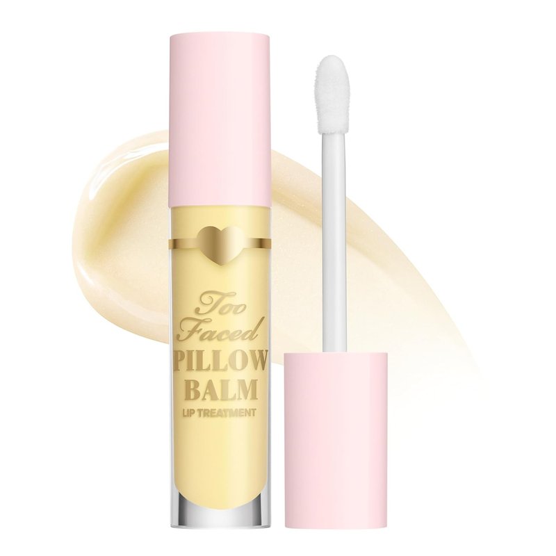 Too Faced Pillow Balm - Ultra-Hydrating Lip Treatment with Hyaluronic Acid | Nourishing Liquid Lip Balm for Soft, Smooth Lips