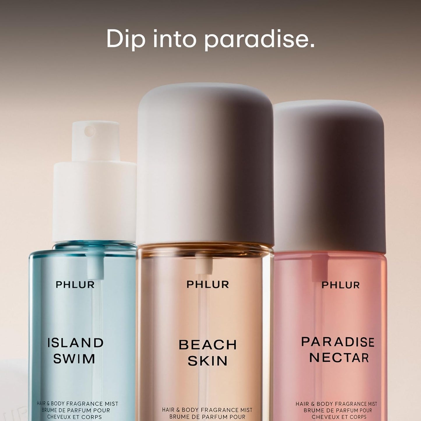 Island Escape Body Mist Set - 3oz Hair and Body Perfume Gift Set | Beach Skin, Island Swim & Paradise Nectar