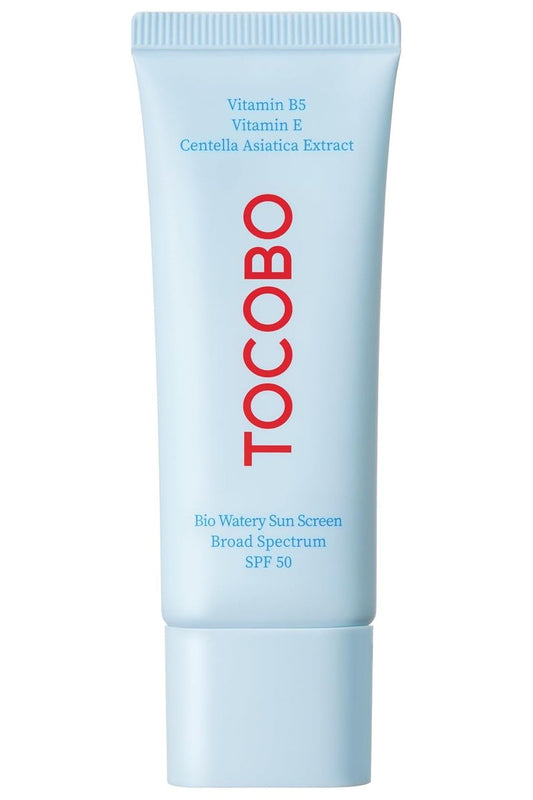 Bio Watery Sunscreen SPF 50 - Lightweight Korean Facial Sun Cream with Hyaluronic Acid | Vegan, 1.35 fl oz