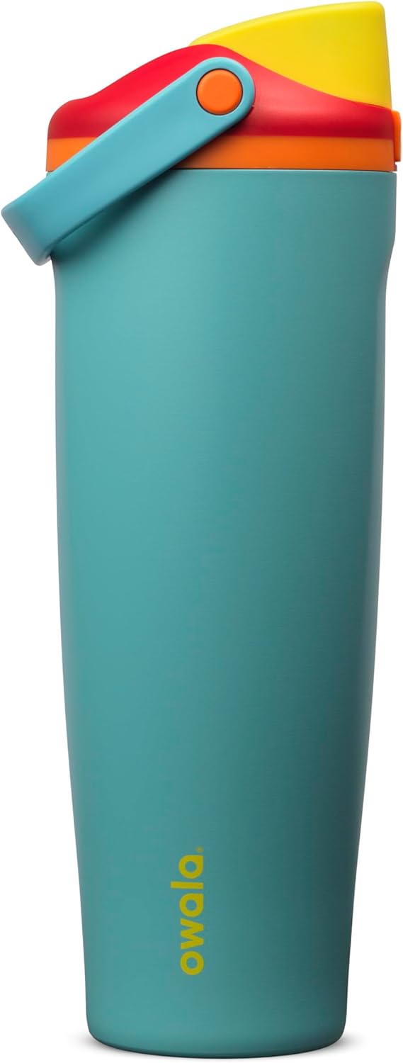 Owala FreeSip Sway Insulated Stainless Steel Water Bottle - 40oz, Two-Way Spout, BPA Free, Leak Proof, Ideal for Travel & Sports
