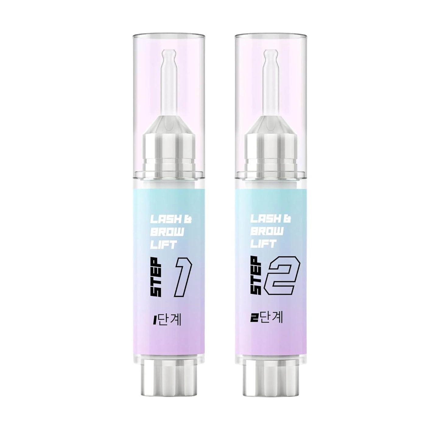 Lash Lift & Brow Lamination Cream Set - Professional Perm & Fixing Solution for Eyelash Curling | Step 1-2