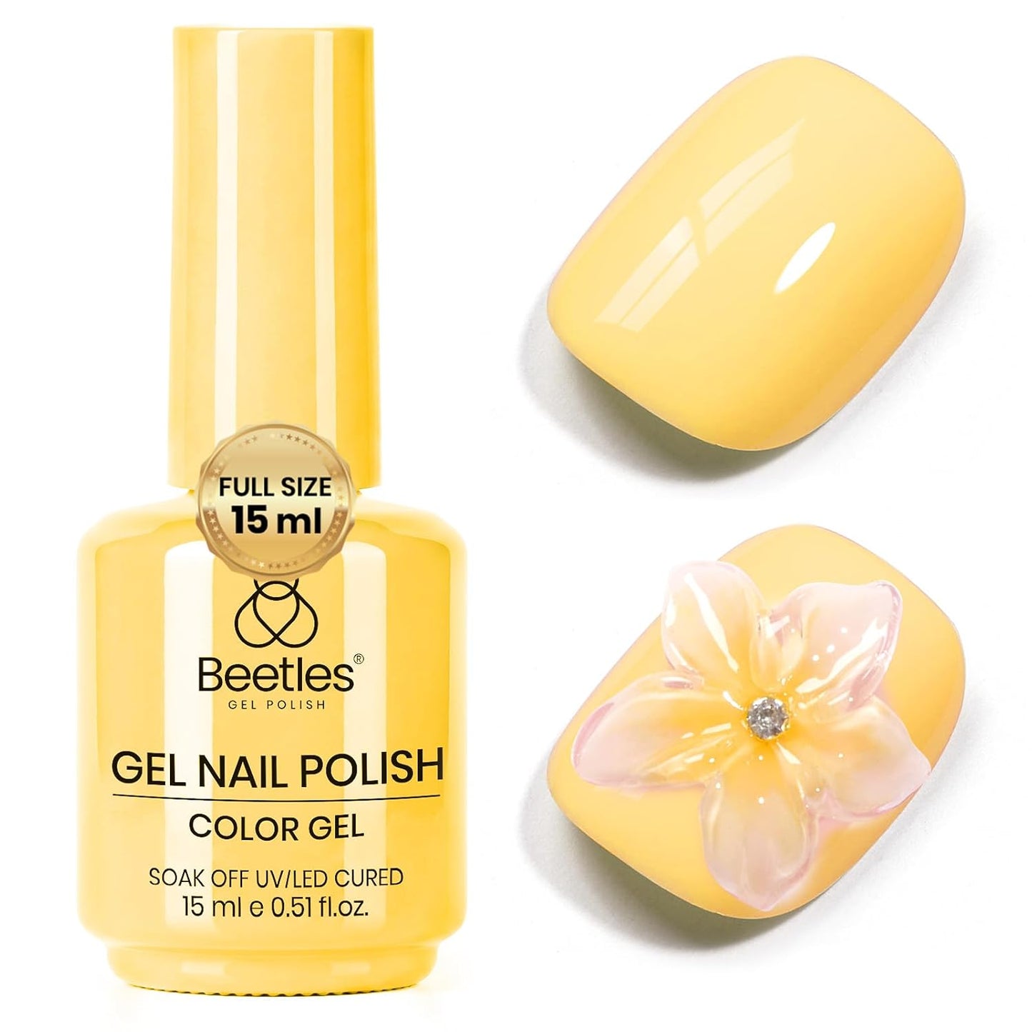 Beetles Mauve Gel Nail Polish - Dusty Rose Pink Purple UV Soak Off | 15ml Long Lasting Glossy Finish for Salon & Home