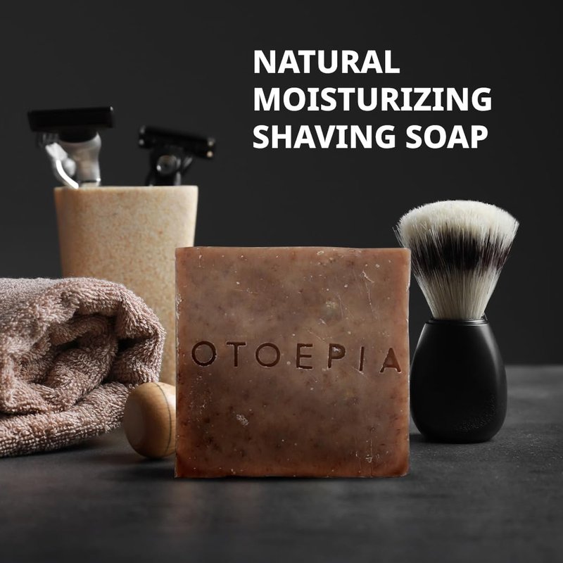 Otoepia Shaving Bar and Body Soap in Musk Scent for Men - 8 Bars, All Purpose Natural Olive Oil - Moisturizing, Nourishing & Gentle on Sensitive Skin Men’s Collection