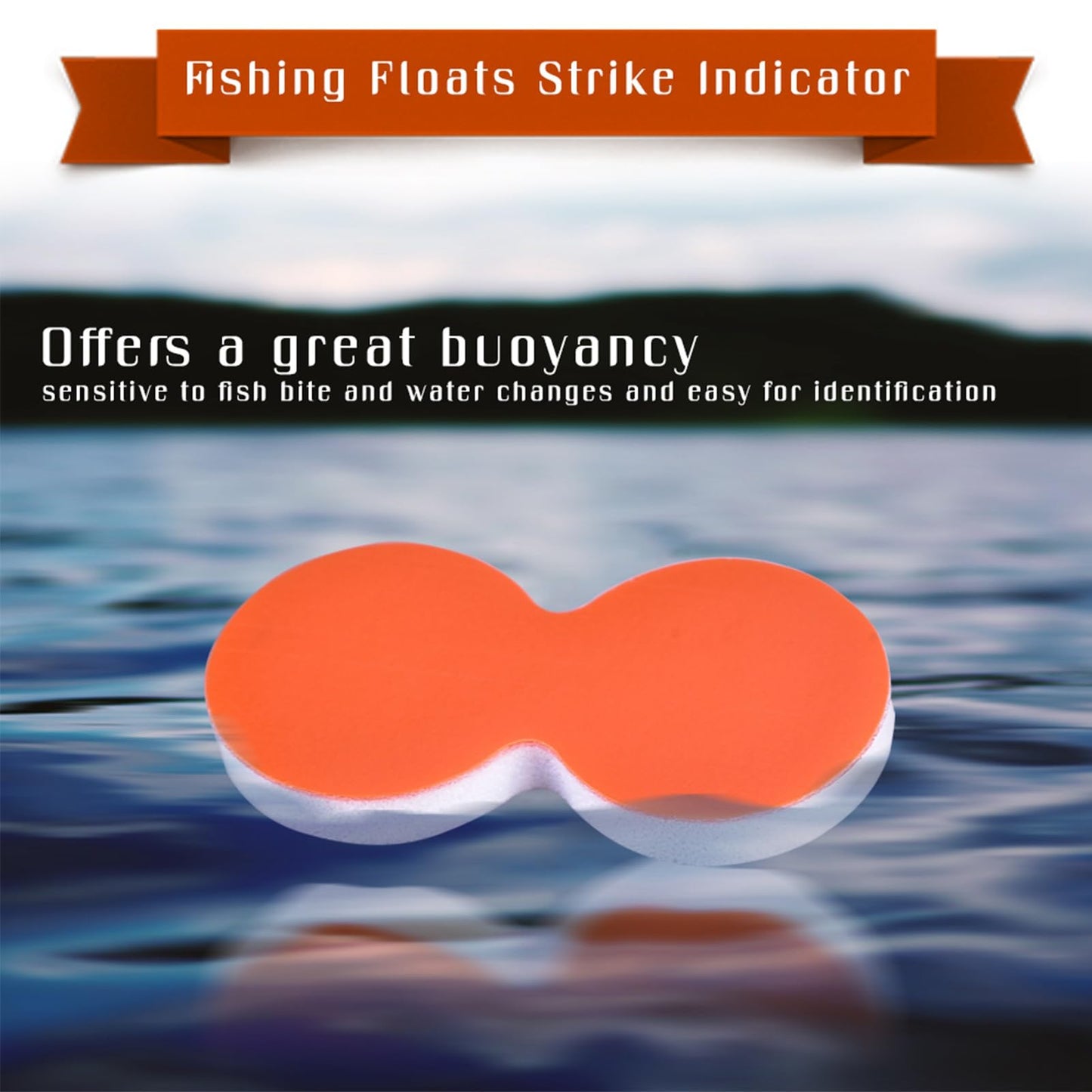 Cunyuer Strike Indicators Fly Fishing, 24 PCS EVA Fly Fishing Floats, Pinch-on-Floats Trout Floats Fly Fishing Accessories