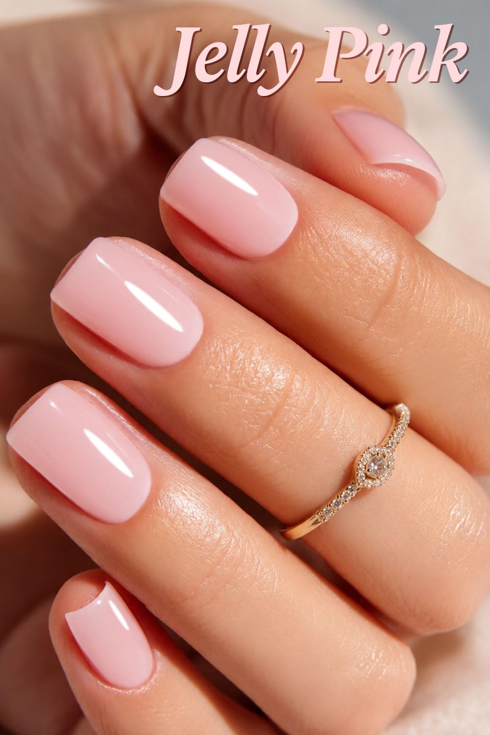 AzureBeauty 18ml Nail Strengthener and Growth, Jelly Pink Ridge Filler