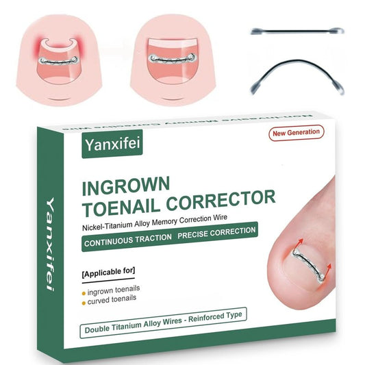Dual Nitinol Ingrown Toenail Corrector,Ingrown Toenail Treatment,Curved Toenail Straightener,Ingrown Toenail Removal Kit,Big Toe Ingrown Toenail Tool (0.55in,0.66in)