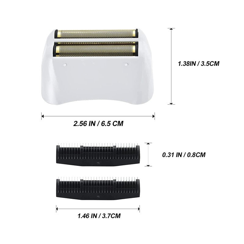 VALLNEI Pro Shaver Replacement Foil and Cutters compatible with andis 17150(TS-1)/17155/17200 shaver ProFoil Lithium replacement" Silver 2 Pack