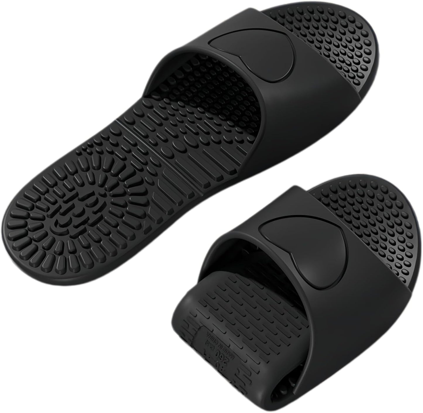 Foldable Travel Slides - Lightweight Non-Slip Massage Slippers for Men & Women | Portable Shower & Spa Use
