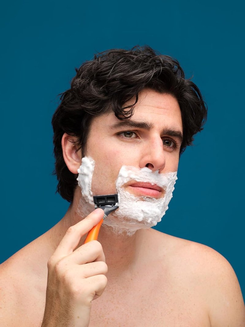 Harry's Razor for Men - Razor Handle and Razor Blade Cartridge - Shaving Gift Set for Him - Orange