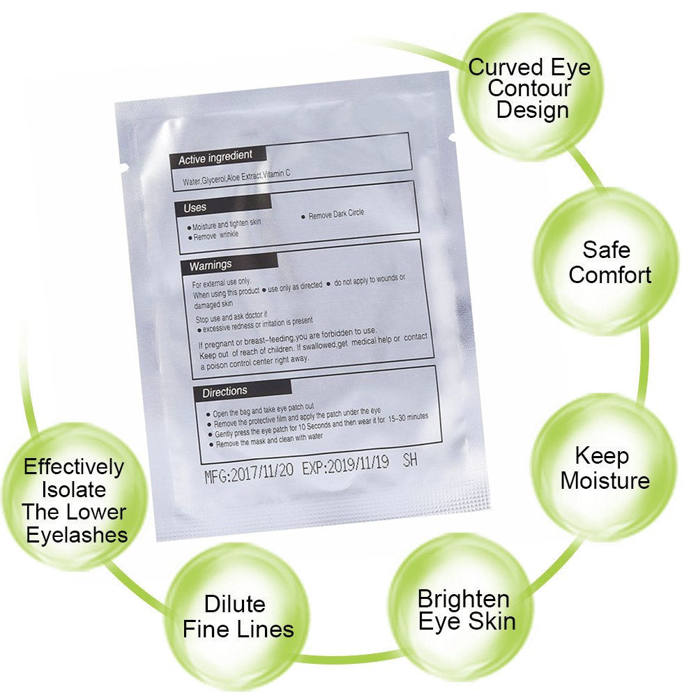 Hydrogel Eye Pads for Lash Extensions - 110 Pairs Under Eye Gel Patches for Beauty Makeup