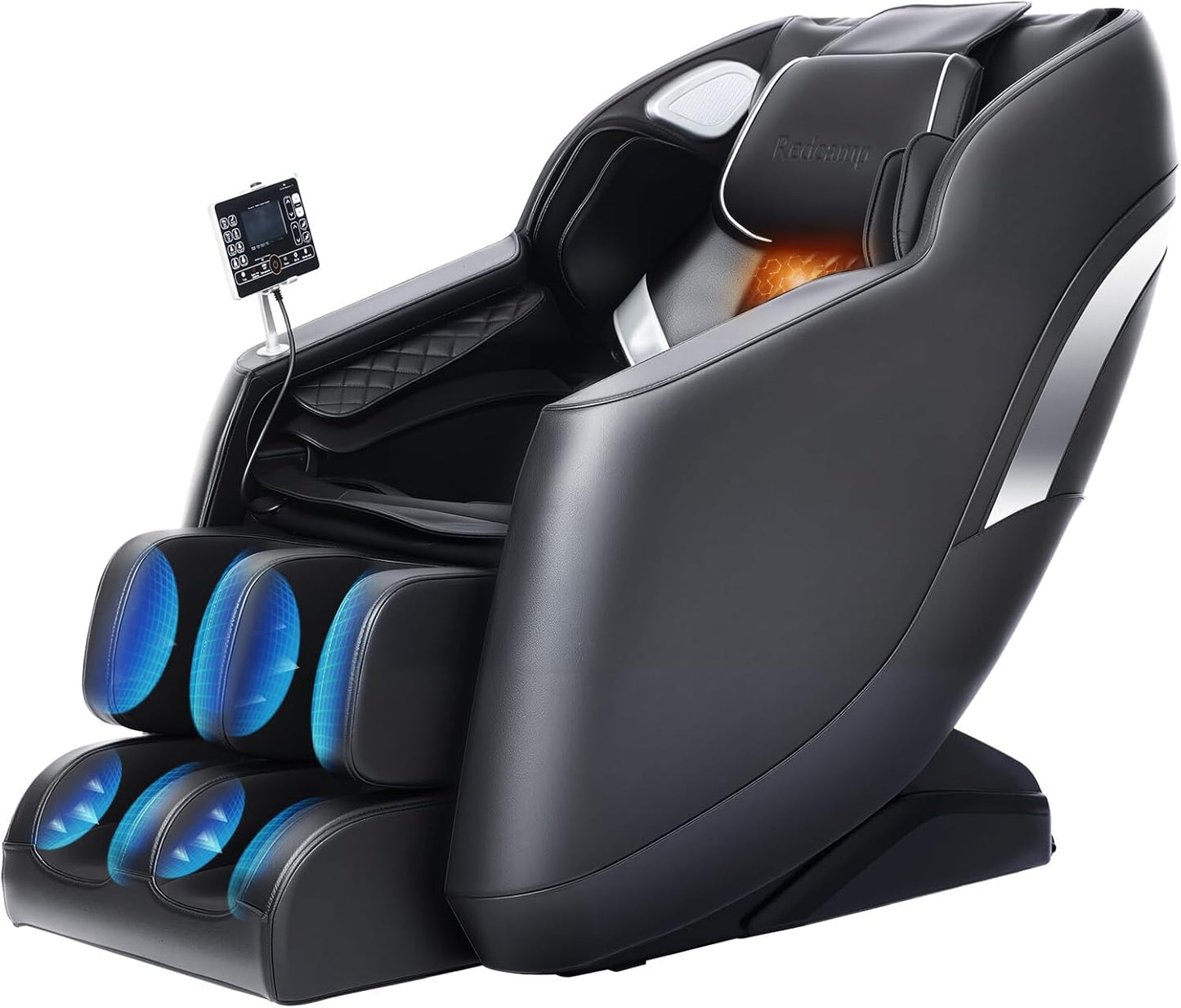 Full Body Massage Chair - Zero Gravity, 8-Point Nodes, Heating & Bluetooth | Adjustable Calf & Foot Rollers