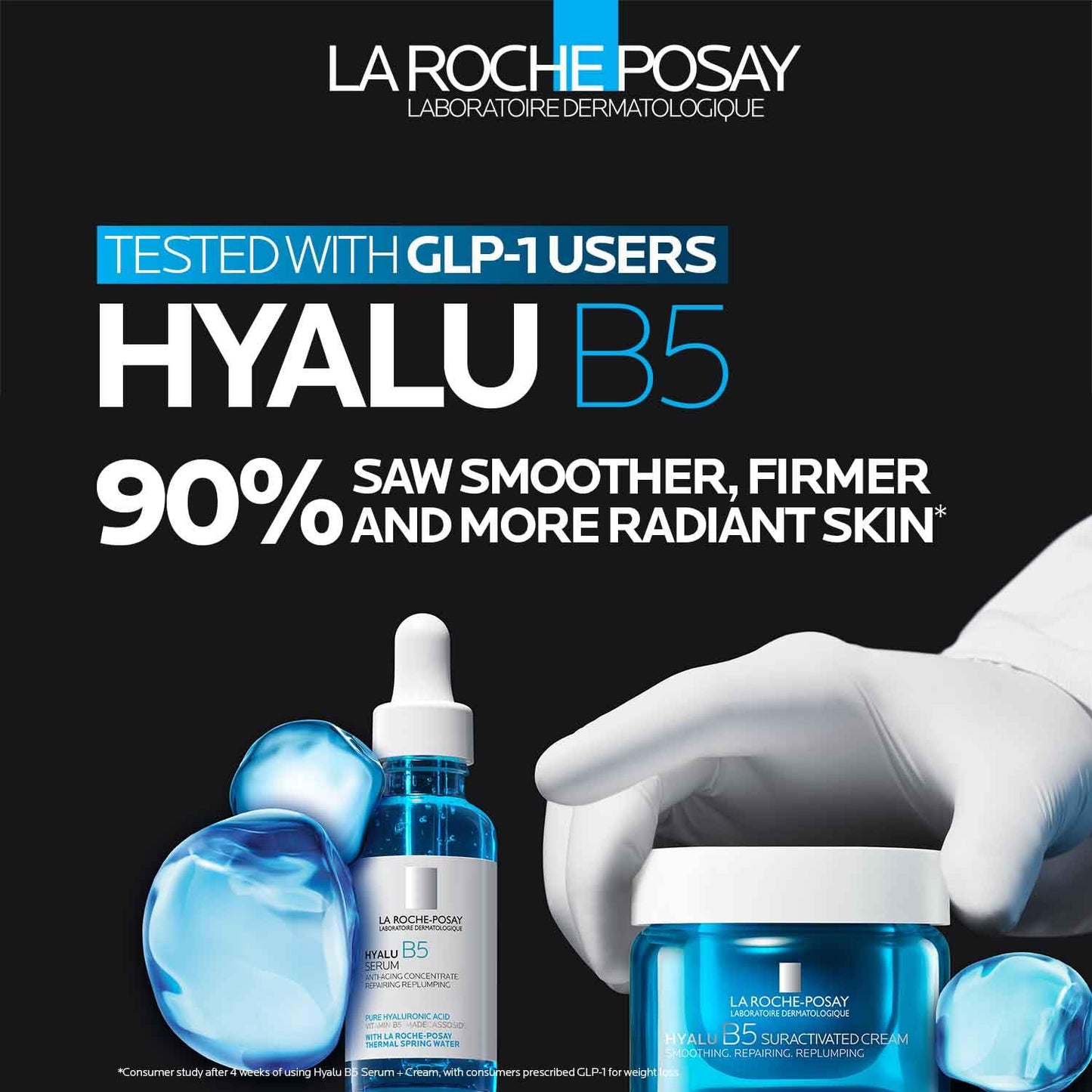 La Roche-Posay Hyalu B5 Hyaluronic Acid Serum - Hydrating Anti-Aging Formula for Sensitive Skin | 30ml