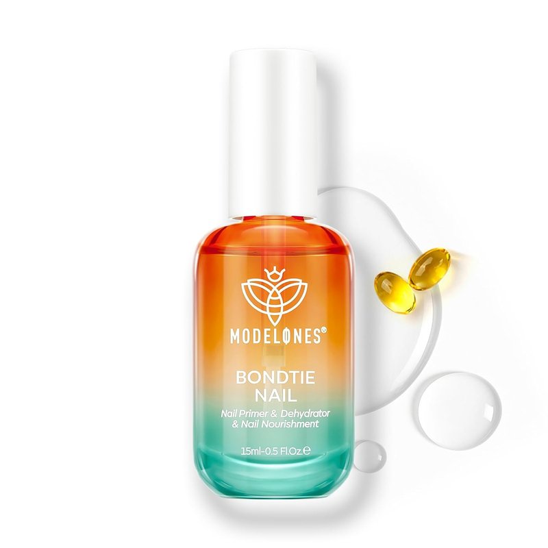 Modelones Nail Dehydrator & Primer - 3-in-One Vitamin A, E & Keratin Prep for Acrylic & Gel Nails