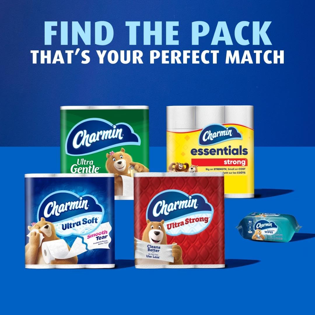 Charmin Ultra Soft Toilet Paper - 6 Mega Rolls | Equivalent to 24 Regular Rolls