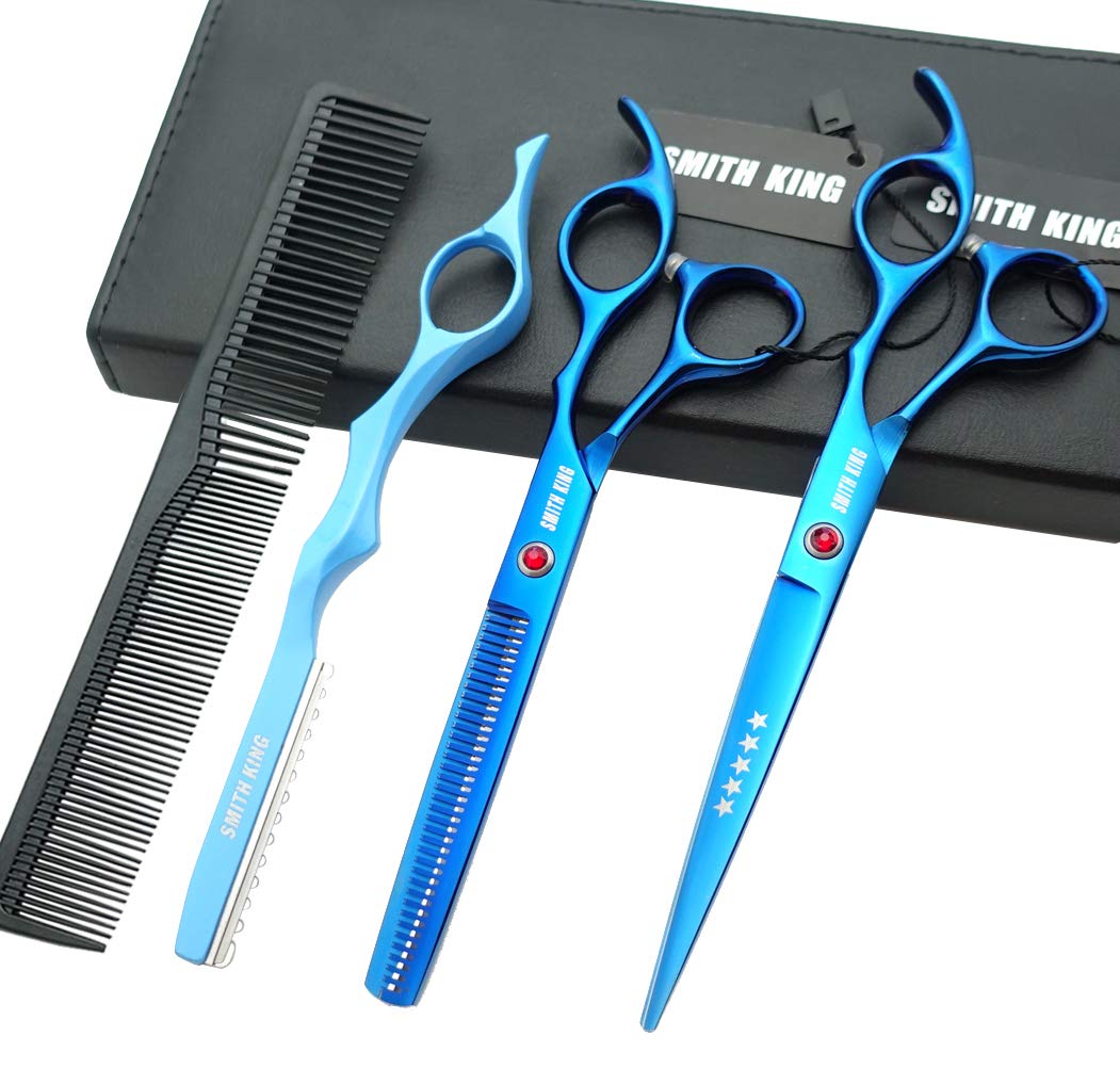 Professional Hair Cutting & Thinning Scissors Set - 6.0 Inches | Black Razor Edge