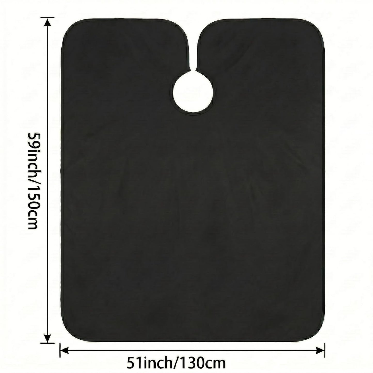 Waterproof Barber Cape 51"x59" Anti-Static Salon Cape with Adjustable Snap Closure for Hairdressing (1)
