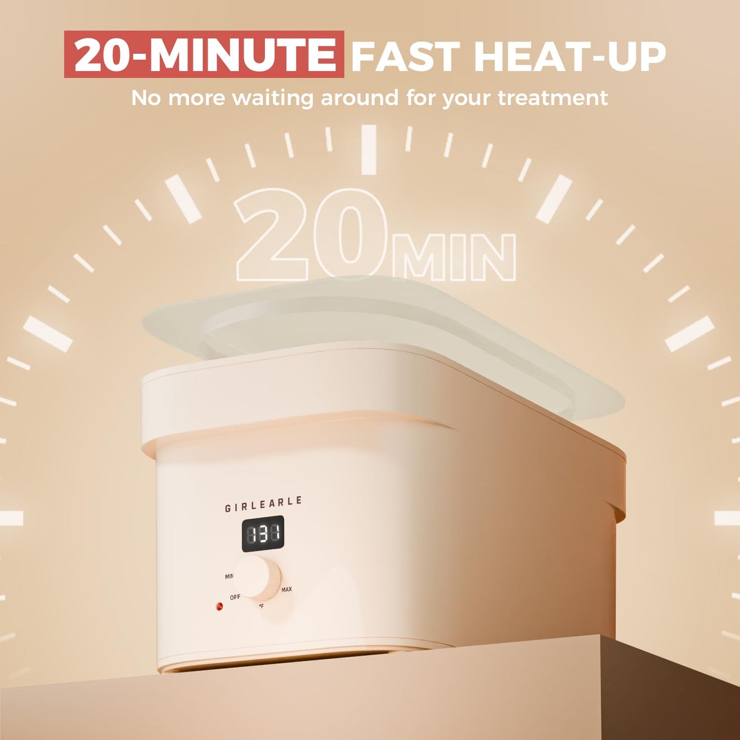 GIRLEARLE 7000ml Paraffin Wax Machine for Hand and Feet, Hand Wax Paraffin Machine Bath with 4.4 lbs Scent-Free Paraffin Wax Refills for Hands, Feet, Elbows & Body to Relieve Stiff Muscles & Joints