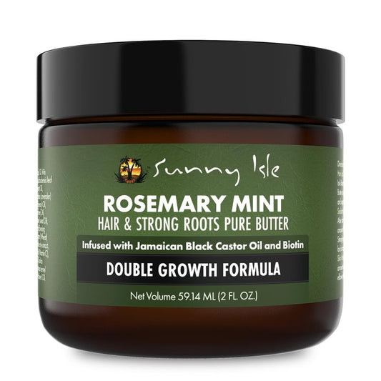 Sunny Isle Rosemary Mint Hair & Strong Roots Butter 2oz - Biotin, Jamaican Black Castor Oil