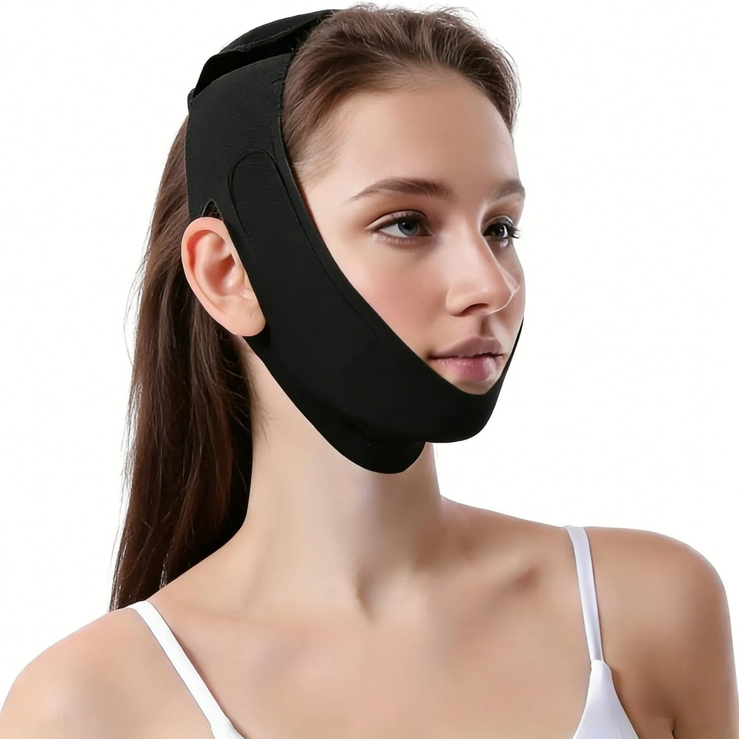 Jawline Shaper Chin Strap for Sleeping Reusable V-Line Mask (1Pcs)