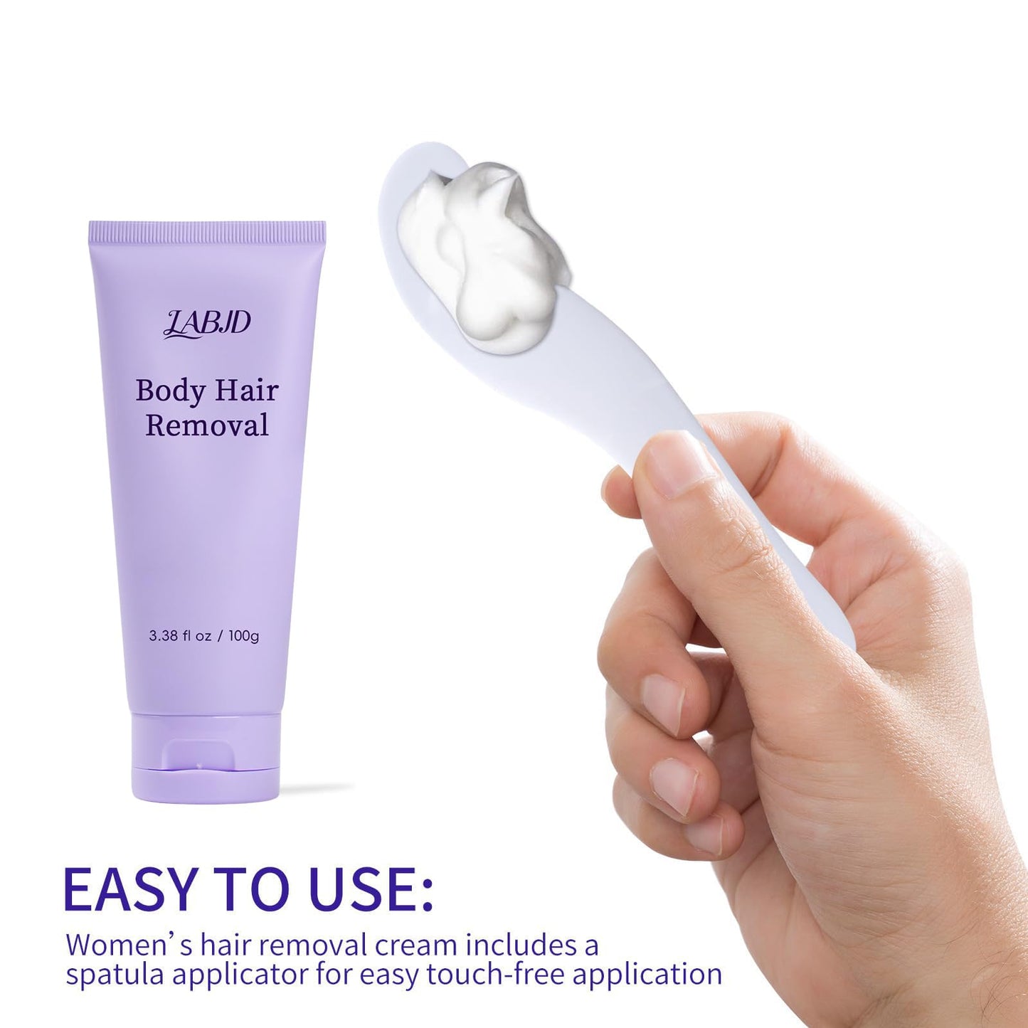 LABJD Gentle Body Hair Removal Cream-Pain free Hairs Removal Cream for Sensitive Skin with a Neutral Formula for Hair Removal and Skincare 2-in-1,Durable and Smooth for Men and Women