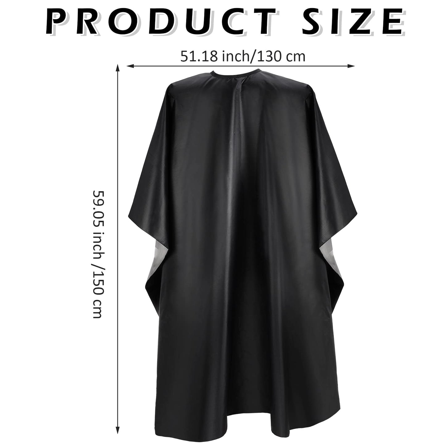 Foaincore 20 Pack Professional Hair Cutting Salon Nylon Cape Barber Styling Hair Cape with Snap Closure(59 x 51 Inches)
