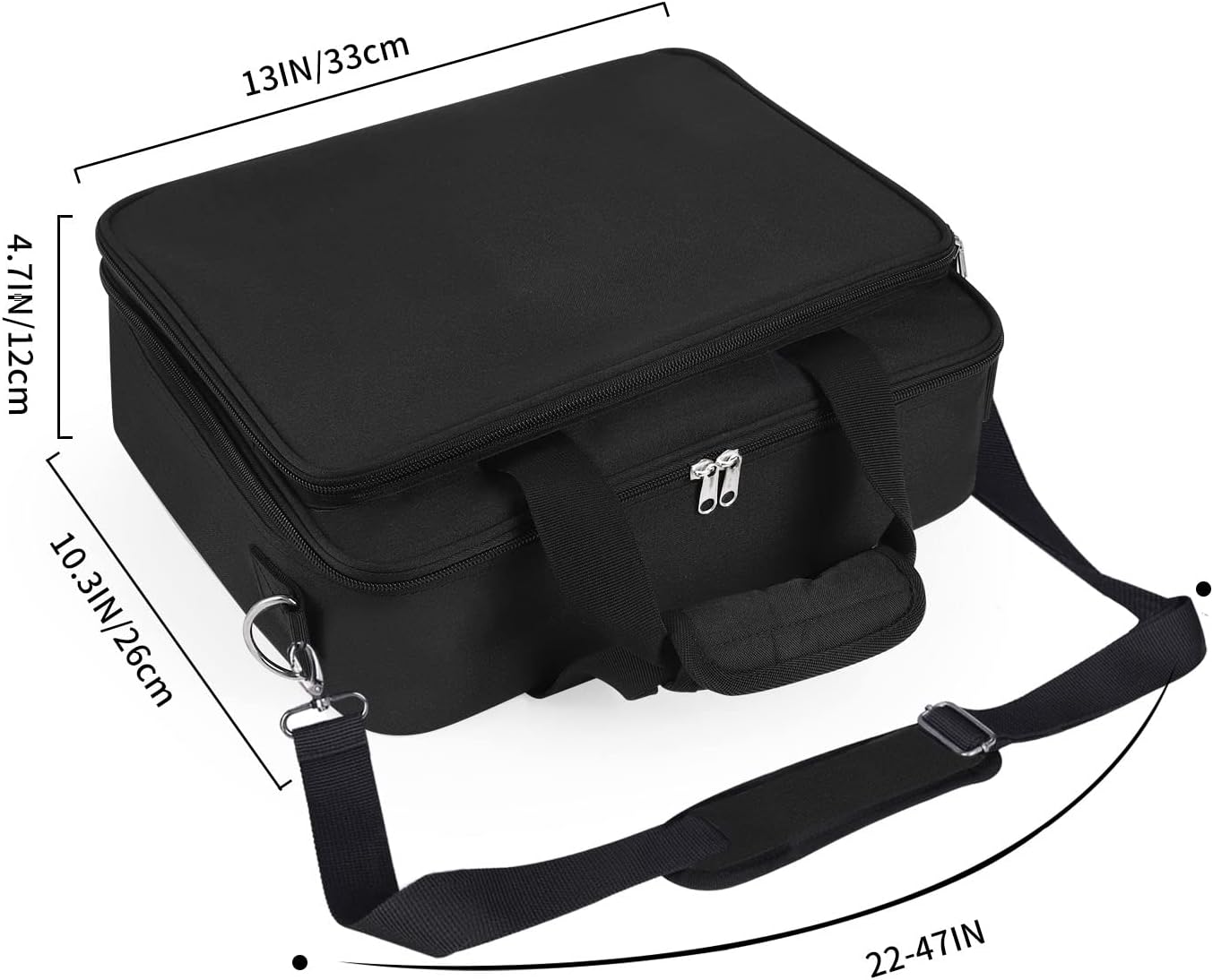 Barber Hairdryer Carrying Case - Travel Bag for Blow Dryer & Salon Tools | Durable & Spacious