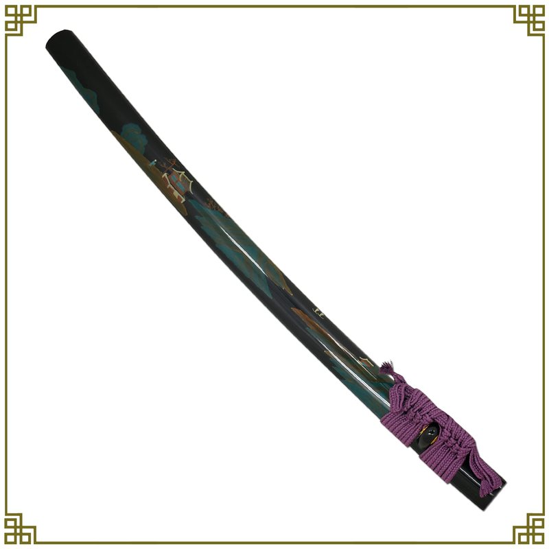 Snake Eye Tactical Classic Japanese Samurai Katana Swords with Heavy Duty Wooden Stand- (0931)