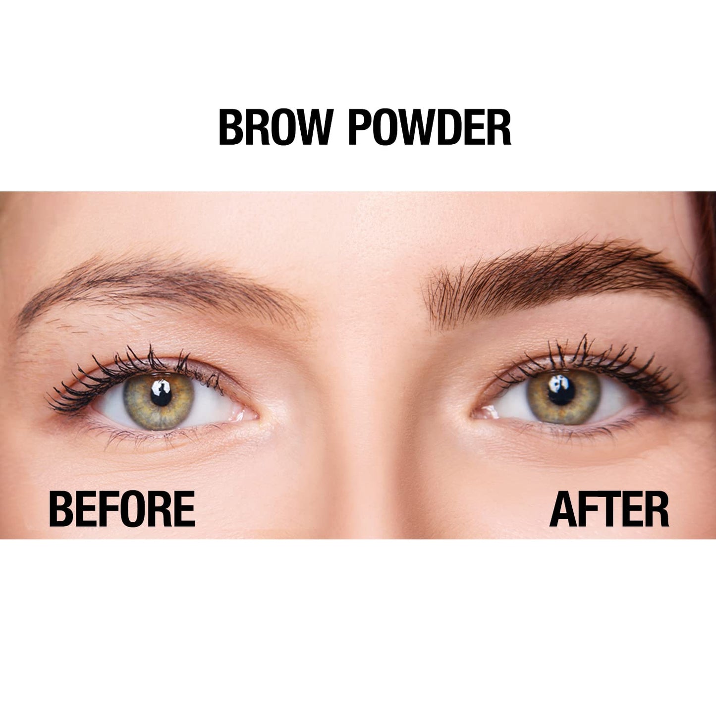 Palladio Brow Powder - Natural Eyebrow Powder with Jojoba Oil & Shea Butter | Auburn, Travel-Friendly Size with Applicator Brush
