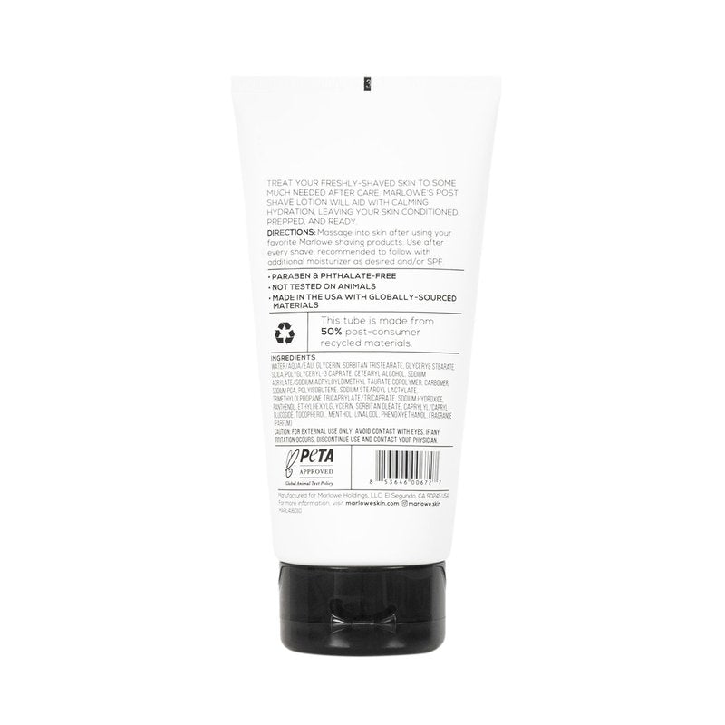 MARLOWE. Shave Cream No. 141 & Post Shave Lotion No. 144 – 6oz Each – Conditioning Shave Cream & Aftershave Lotion for Smooth, Soothing, Close Shave – Men's Shaving Kit Essentials, 2-Pack