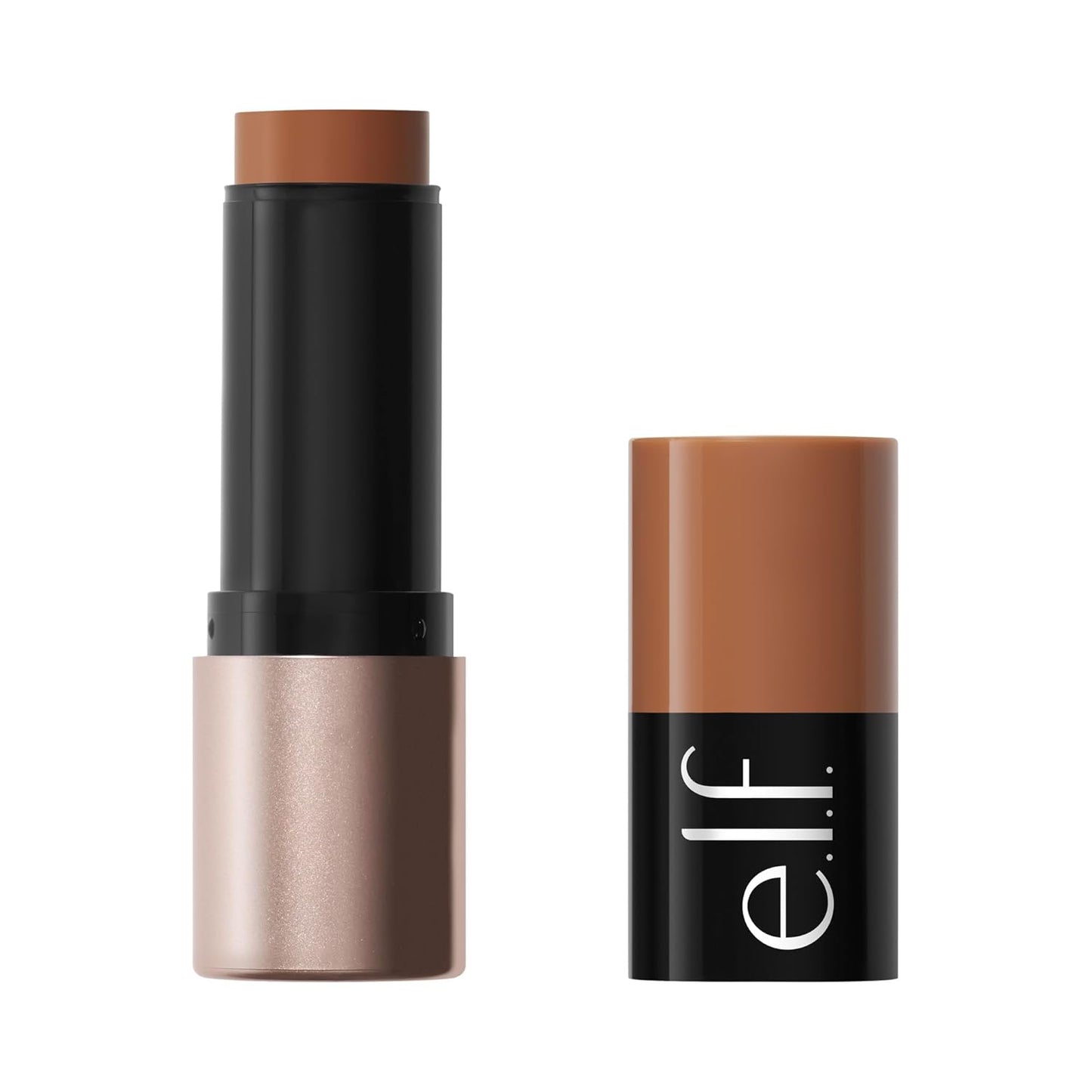 e.l.f. Soft Glam Cream Bronzer Stick - Buildable Vegan Bronzer for Long-Lasting Sculpted Glow | Tan-Deep