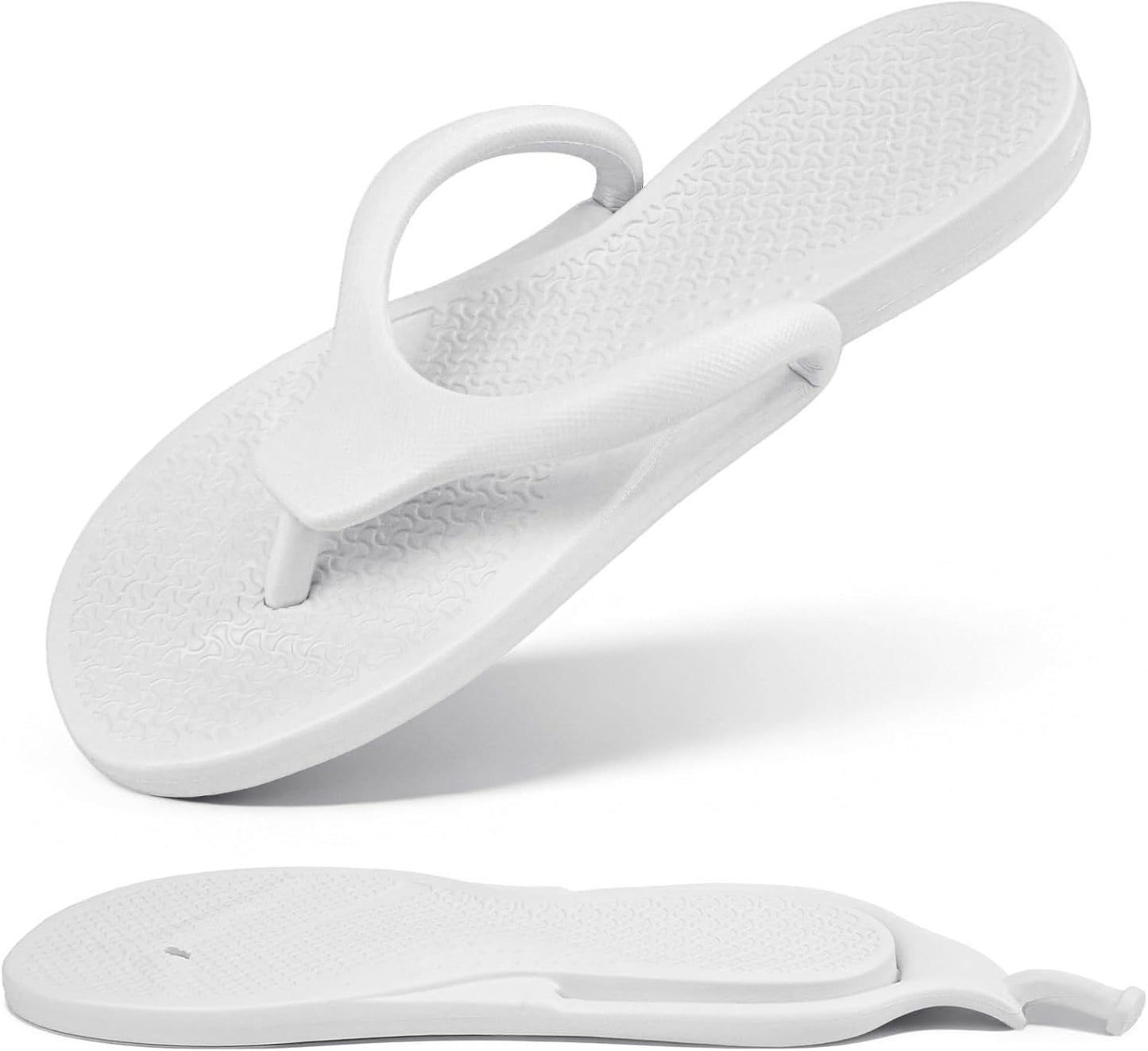 Flip Flops for Women & Men - Lightweight Non-Slip Shower Shoes | Foldable Quick-Dry Travel Slippers for Summer Beach