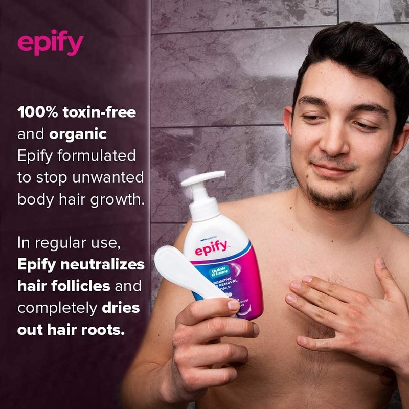 Epify Intimate Hair Removal Cream for Men and Women - Pubic, Bikini & Sensitive Areas (Pack of 6)