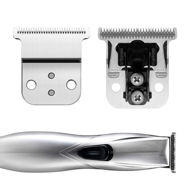 ZZYZSFUS Replacement T-Blade Set for D7/D8 Steel Blade, Compatible with Slimline Pro Li D7/D8 Hair Clipper Trimmer (Silver)