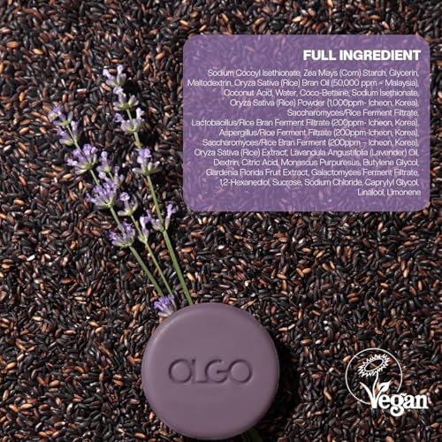 OLGO Vegan Rice Cleansing Bar for Face & Body - 3.5 oz