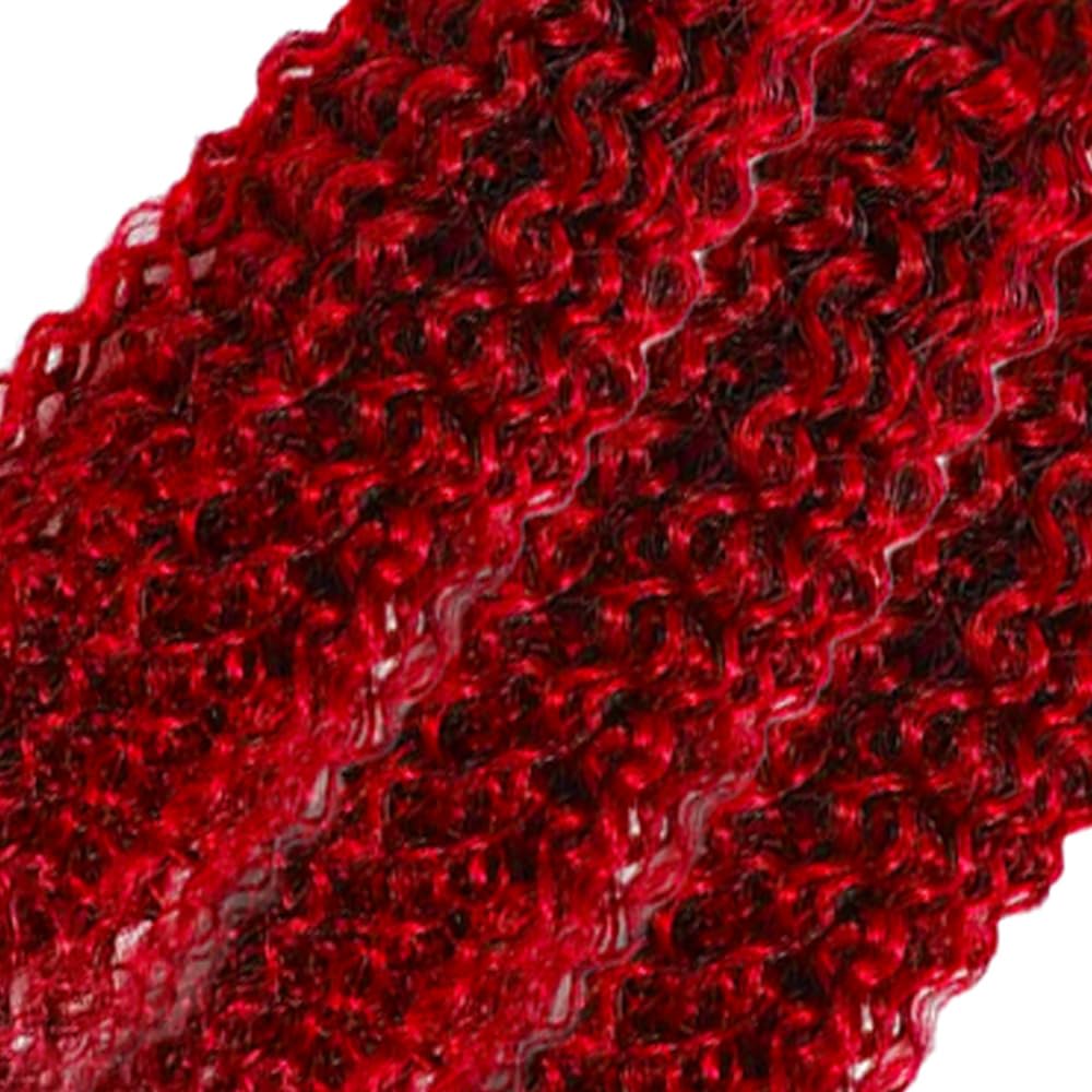 24 26 28 inch Red Bundles Red Human Hair Bundle Burgundy Water Wavy 3 Bundles Burgundy Water Wave Bundlle Human Hair