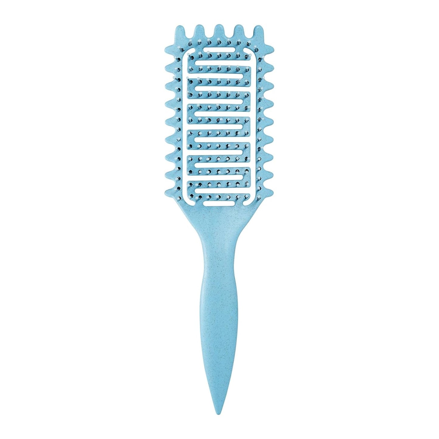 Curl Defining Brush - Vented Detangling Hair Brush for Curly Hair | Lightweight & Curved Design (Pink)