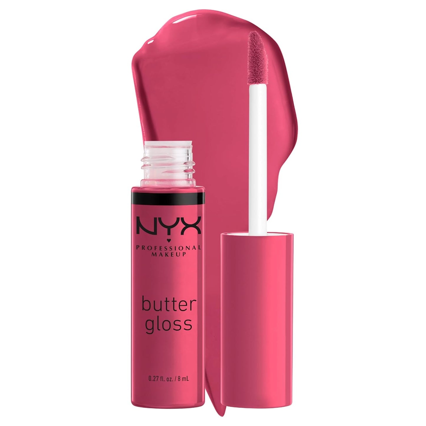 NYX Butter Gloss - Non-Sticky Lip Gloss Set | 3 Shades: Angel Food Cake, Creme Brulee, Madeleine