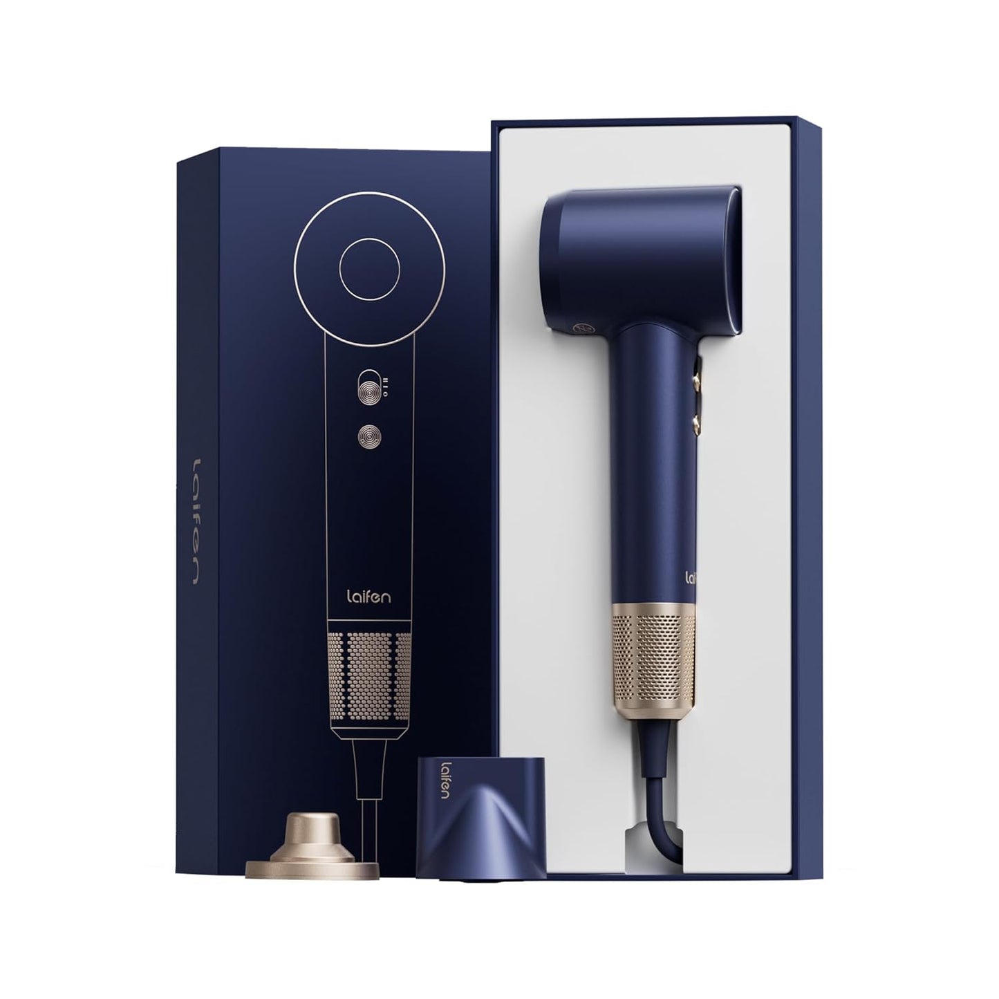 Laifen Swift Hair Dryer - High-Speed 200M Ionic Blow Dryer with Brushless Motor | Fast Drying, Low Noise, Magnetic Nozzle