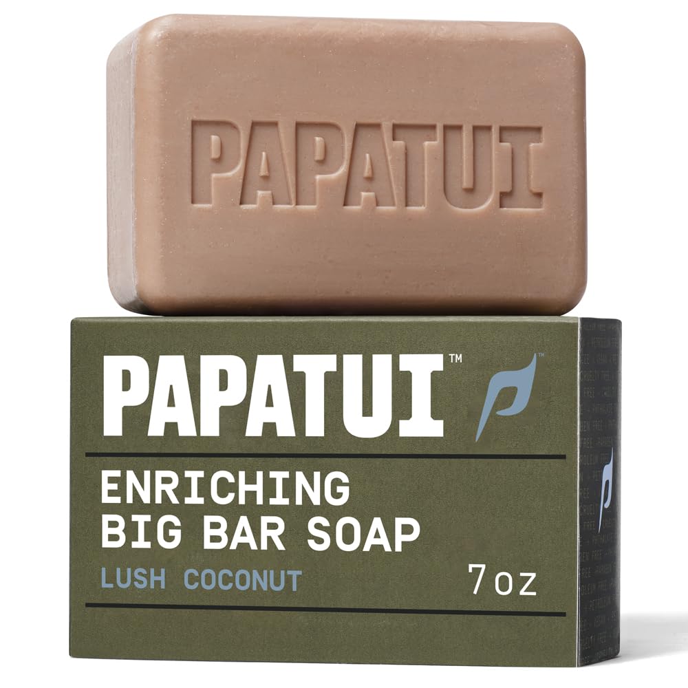 Enriching Bar Soap for Men - Hydrating Mango Butter & Avocado Oil | Lush Coconut | 7oz
